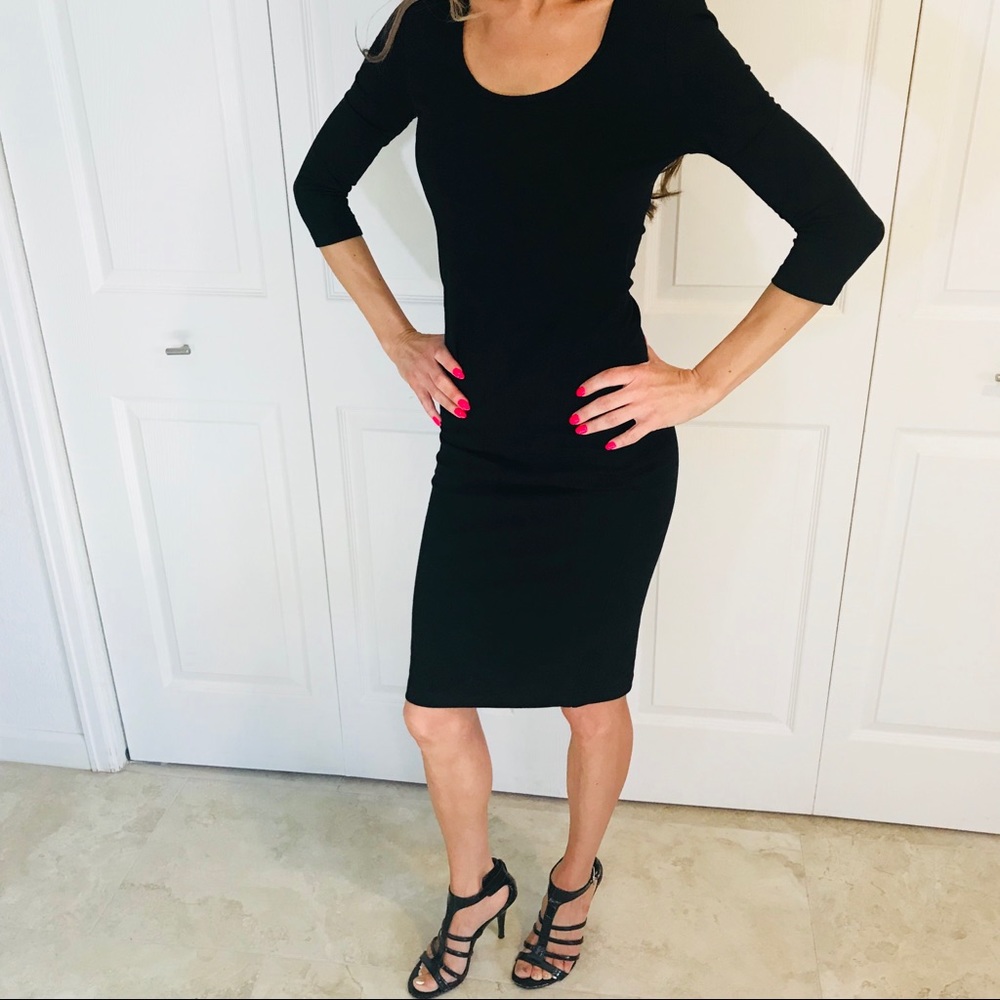 Midi Black Dress